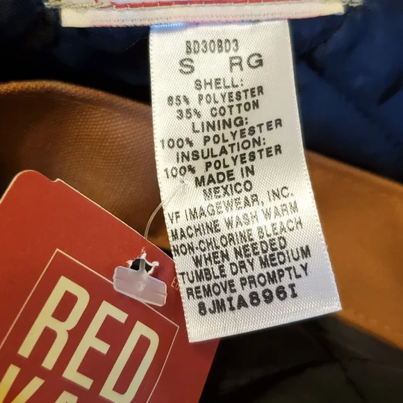 Men's Insulated Blended Duck Bib Overall Size Small Red Kap - Picture 13 of 16